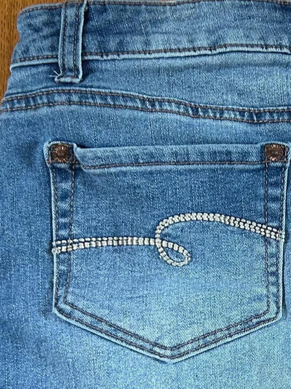 Justice Girls Size 16 Denim Skort Distressed Jean Skirt Shorts